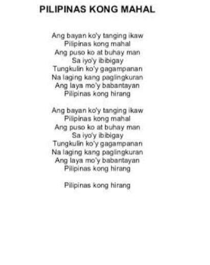 bayan ko mahal ko|Pilipinas Kong Mahal Lyrics And Meaning Of The .